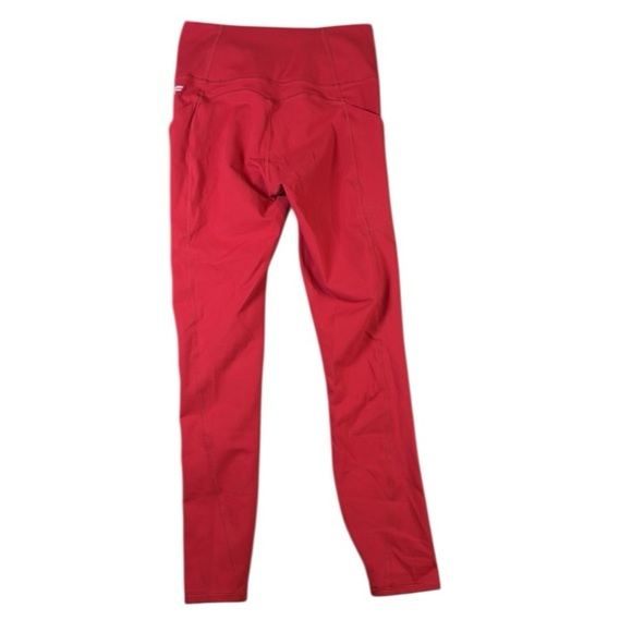 Fabletics Pureluxe Red High-Waisted with Side Pockets Leggings XS - Picture 9 of 10